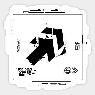 Arrow Splash // Techwear Sticker